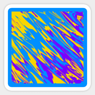 Spray Paint Yellow Blue Purple Sticker